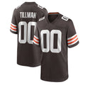 Custom1 Cleveland Browns Cedric Tillman Brown 2023 Draft Pick Game Jerseys Stitched American Football Jerseys