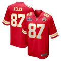 Men's Kansas City Chiefs Travis Kelce #87 Red Super Bowl LVIII Game Jerseys