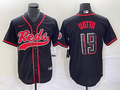 Men's Cincinnati Reds Joey Votto #19 Black Replica Player Jerseys Joint Edition