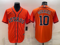Men's Houston Astros Yuli Gurriel #10 Orange Replica Player Jerseys