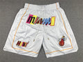 Men's Miami Heat White 2022/23 City Edition Basketball Shorts1