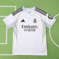 Real Madrid CF Home Fan Version Jersey 2025/26 – White Adidas Football Shirt with Gold Trim