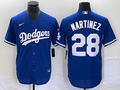 Men's Los Angeles Dodgers J.D. Martinez #28 Blue Replica Baseball Jerseys