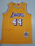 Men's Los Angeles Lakers Jerry West Gold Big & Tall Hardwood Classics Jerseys