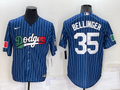 Men's Los Angeles Dodgers Cody Bellinger #35 Blue Stitched Baseball Jerseys