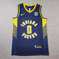 Men's Indiana Pacers Tyrese Haliburton #0 Navy Swingman Jerseys - Icon Edition