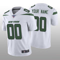 Custom1 New York Jets White Vapor Limited 100th Season Jerseys American Stitched Jerseys Football Jerseys