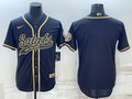 Men's New Orleans Saints Black Game Blank Jerseys