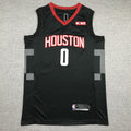 Men's Houston Rockets Russell Westbrook #0 NBA Black Classics Swingman Jerseys