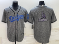 Men's Los Angeles Dodgers Gray Alternate Replica Player Name Jerseys