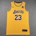 LeBron James #23 Los Angeles Lakers Gold Icon Edition Swingman Jersey