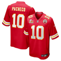 Men's Kansas City Chiefs Isiah Pacheco #10 Red Super Bowl LIX Game Jerseys