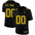 Custom1 Minnesota Vikings Leopard Print Fashion Vapor Limited Jerseys Black Stitched Jerseys Football Jerseys