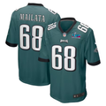 Men's Philadelphia Eagles Jordan Mailata #68 Midnight Green Super Bowl LVII Patch Game Jerseys