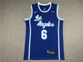 LeBron James #6 Los Angeles Lakers Royal Blue 2021-22 Classic Edition Swingman Jersey – Nike Cursive