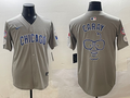 Men's Chicago Cubs Harry Caray Gray Replica Player Jerseys