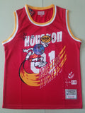 Men's Houston Rockets #01 NBA Red Classics Jerseys - Joint Edition