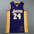Kobe Bryant #24 Los Angeles Lakers Purple Black Mamba Retirement Edition Swingman Jersey – Nike 5-Star