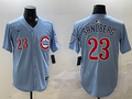 Men's Chicago Cubs Ryne Sandberg #23 Baby Blue 2nd Alternate Limited Player Jerseys