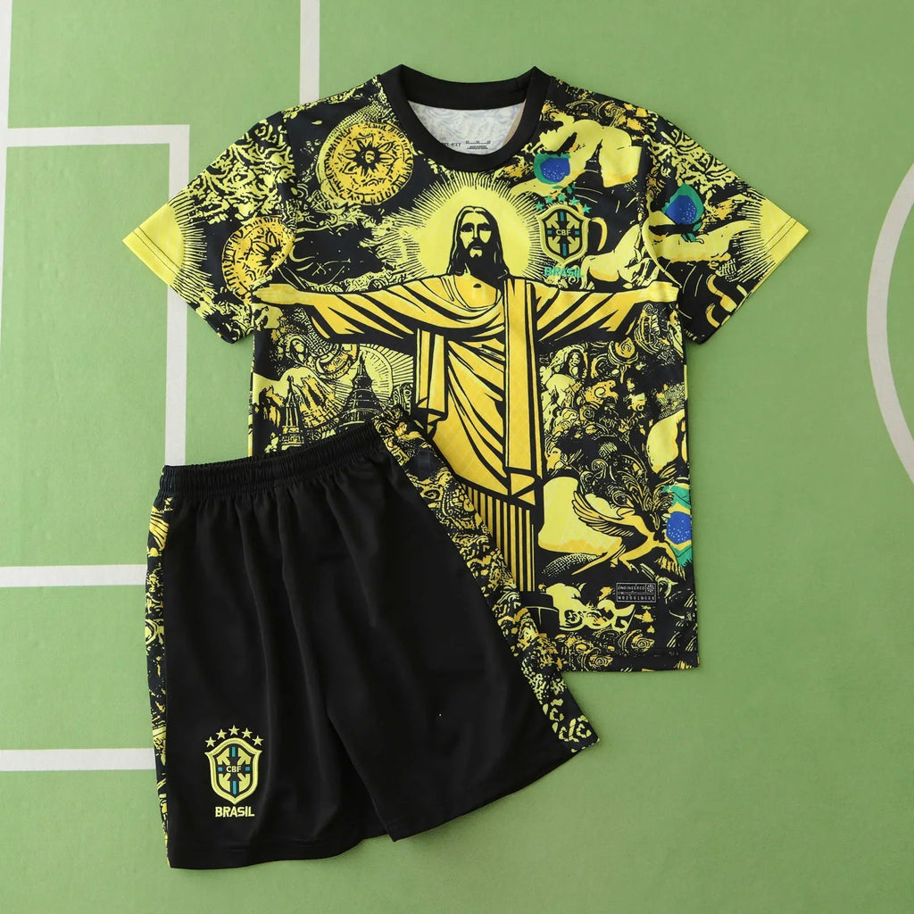 Brazil Gabriel Jesus #9 Kids Kit 2024/25 | Youth Football Set