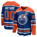 Men's Edmonton Oilers Fanatics Royal 2025 Stanley Cup Final Home Breakaway Custom Jersey