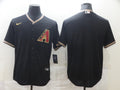 Men's Arizona Diamondbacks Black Replica Blank Jerseys