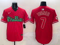 Men's Philadelphia Phillies Trea Turner #7 Red Player Jerseys