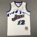 Men's Utah Jazz John Stockton White 1996-97 Hardwood Classics Swingman Jerseys