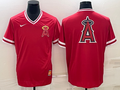 Men's Los Angeles Angels Red Authentic Team Jerseys