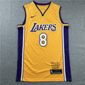 Men's Los Angeles Lakers Kobe Bryant Yellow #8 Swingman Player Jerseys