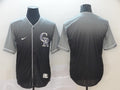 Men's Colorado Rockies Grey Gradient Replica Blank Jerseys