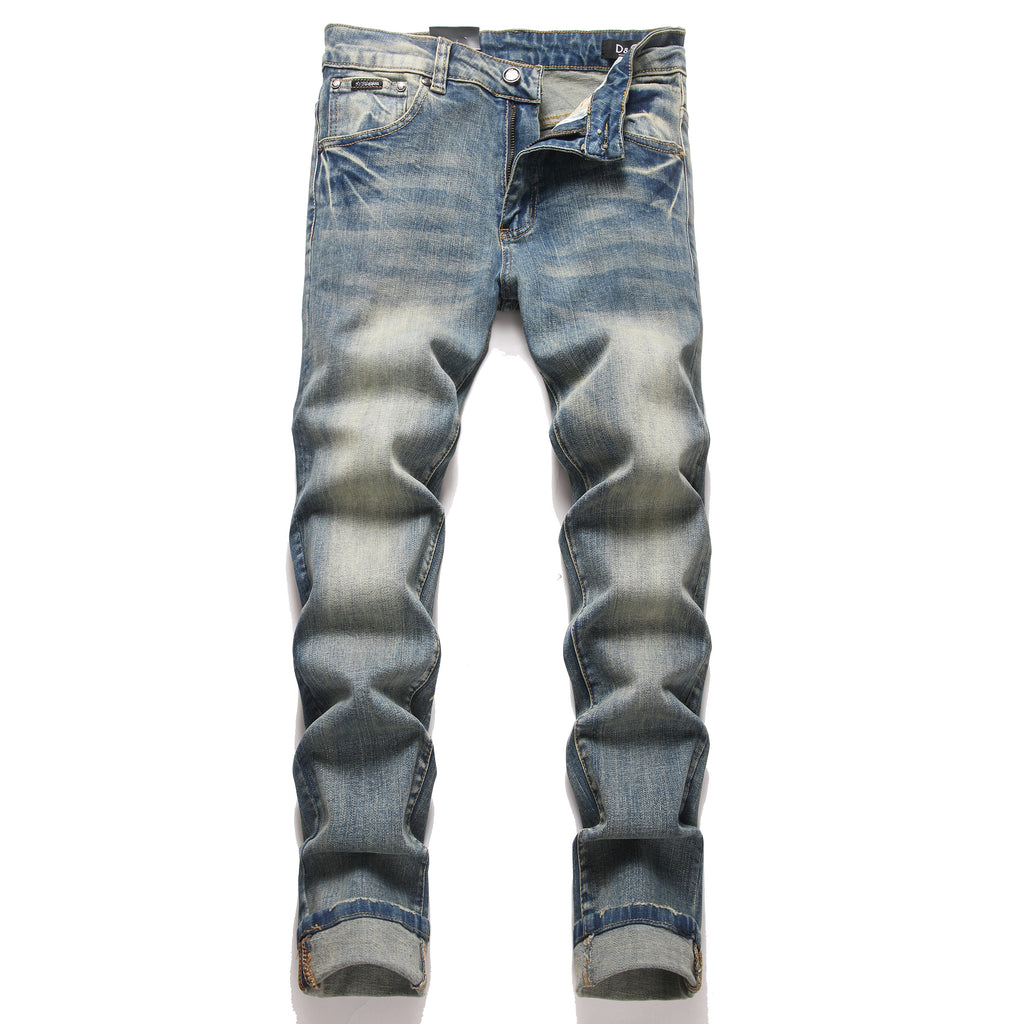 Dolce & Gabbana DG VIBE3 Embroidered Logo Slim Fit Jeans