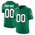 Custom1 Philadelphia Eagles Alternate Vapor F.U.S.E. Limited Jerseys - Kelly Green Stitched American Football Jerseys