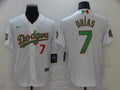 Men's Los Angeles Dodgers Julio Urias #7 White Player Baseball Jerseys