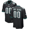 Custom1 Philadelphia Eagles Black Alternate Game Jerseys
