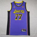 Men's Los Angeles Lakers Luka Doncic #77 Purple Swingman Jerseys - Statement Edition