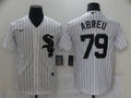 Men's Chicago White Sox Jose Abreu #79 White Replica Baseball Jerseys