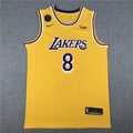 Men's Los Angeles Lakers Kobe Bryant #8-24 Yellow Swingman Player Jerseys