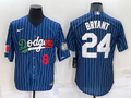 Men's Los Angeles Dodgers Kobe Bryant #8-24 Blue Game Player Jerseys