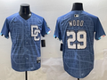 Men's Washington Nationals James Wood #29 Blue 2025 City Connect Limited Player Jerseys