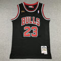 Michael Jordan #23 Chicago Bulls Mitchell & Ness Black 1997-98 NBA Finals Patch Hardwood Classics Swingman Jersey