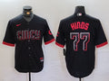 Men's Cincinnati Reds Rece Hinds #77 Black City Connect Replica Player Jerseys