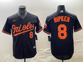 Men's Baltimore Orioles Cal Ripken Jr. #8 Black Replica Baseball Jerseys