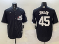 Men's Chicago White Sox Michael Jordan #45 Black Limited Player Jerseys