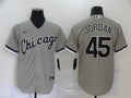 Men's Chicago White Sox Michael Jordan #45 Gray Replica Baseball Jerseys