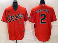 Men's Baltimore Orioles Gunnar Henderson #2 Orange Replica Player Jerseys