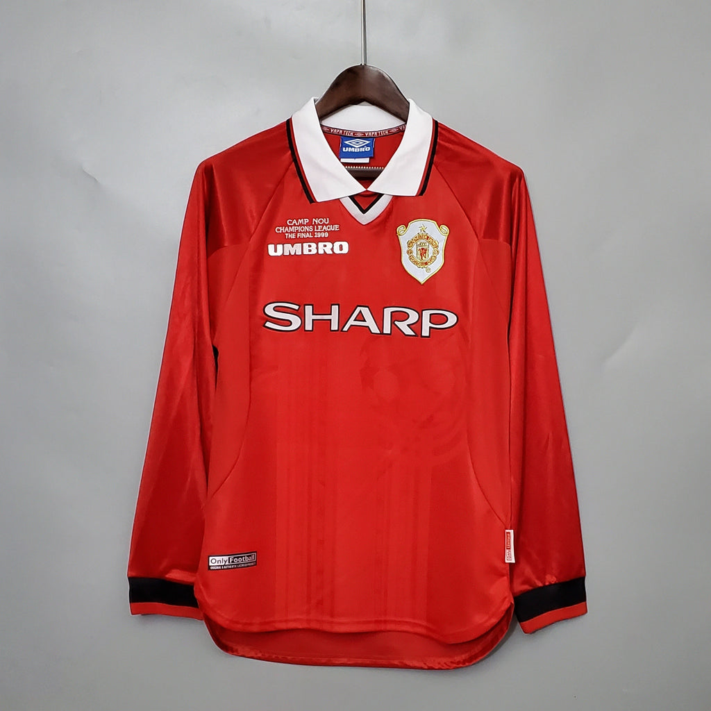Manchester United 1999 Champions League Final Long Sleeve Jersey