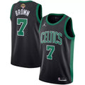 Jaylen Brown #7 Boston Celtics 2024 NBA Finals Statement Edition Jersey – Black | Men's & Youth