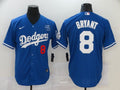 Men's Los Angeles Dodgers Kobe Bryant #8 Blue Replica Baseball Jerseys