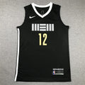 Men's Memphis Grizzlies Ja Morant #12 Black 2023/24 Swingman Jerseys - City Edition